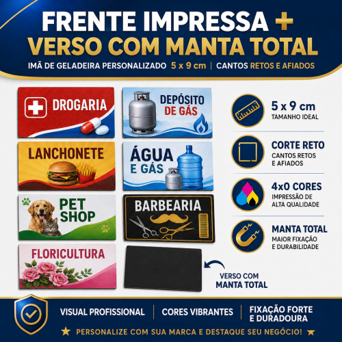 Ímã c/ Corte Reto 250g - Manta Total 5x9 - 4x0 