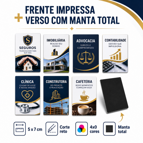 Ímã c/ Corte Reto 250g - Manta Total 7x5 - 4x0 