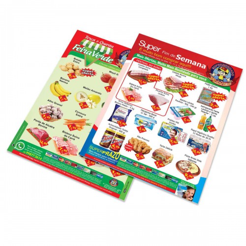 Panfleto Couchê 80g 20x28 - 4x0