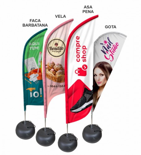 Wind Banner 3 mts base de concreto 