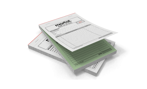 Talões Numerados Autocopiativos 15 x 21 CM (Bloco com 100 Folhas - 2 Vias)