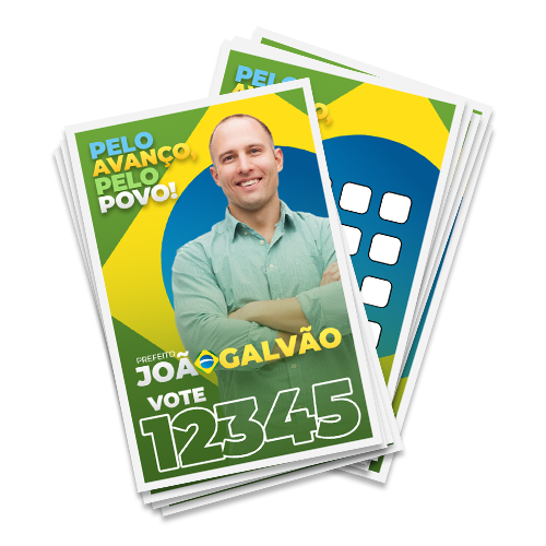 Santinho 7x10cm | Borda Branca