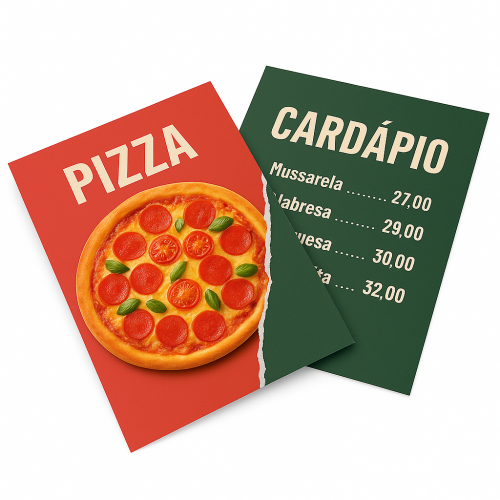  Folhetos Couchê 80g - 10x14 - 4/4