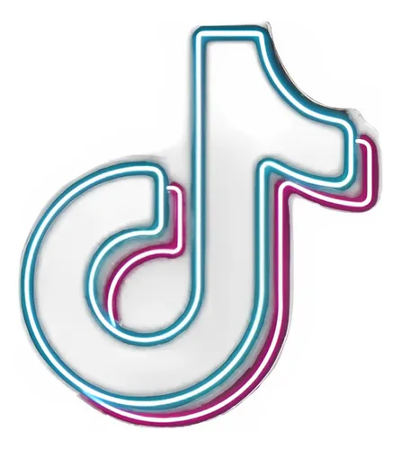 Painel Led Neon Tik Tok 26x30cm