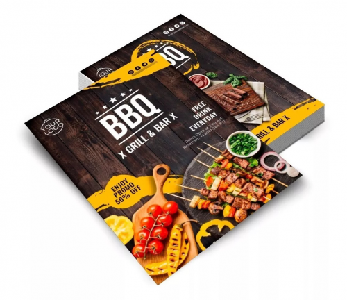 Folhetos Couchê 115g - 21x30 - 4/4