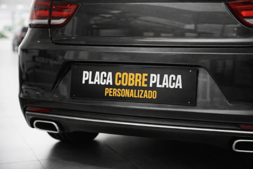 Placa Cobre Placa Automotiva Personalizada